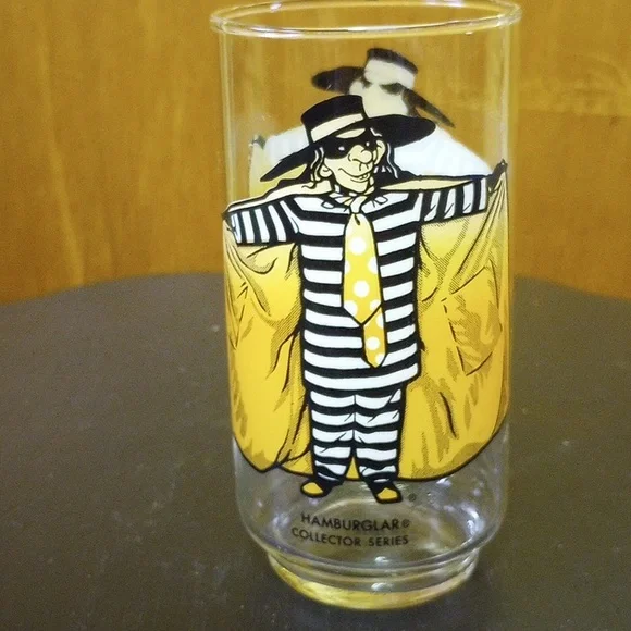 Vtg McDonald's Glasses: Ronald Hamburglar Mayor McCheese Big Mac Captain Crook - Picture 3 of 6